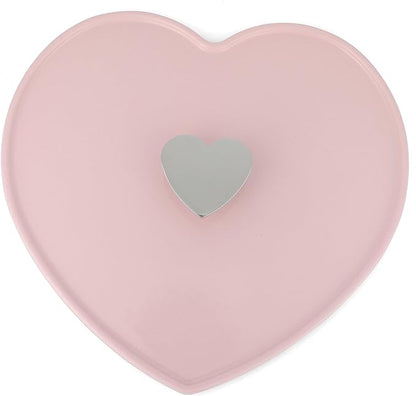 Heart Shaped 4-Quart Enamel Cast Iron Dutch Oven - Pink