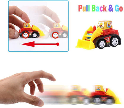 12 Pcs Easter Eggs Filled with Pull-Back Construction Vehicles