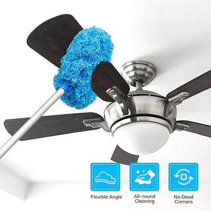 Ceiling Fan Cleaner Duster with Extension Pole - Removable