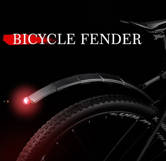 Bicycle Retractable Mudguard-Super Pressure Resistant, With Taillights